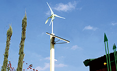 雨水貯留施設･風力自家発電装置